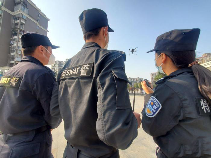 警用無人機助力銅陵市疫情防控(圖1) 警用無人機助力銅陵市疫情防控(圖1)